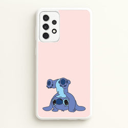 Cute Blue Alien Handstand  - Stitch Phone Case for Galaxy A52 / A52s