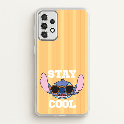 Stay Cool Blue Alien  - Stitch Phone Case for Galaxy A52 / A52s