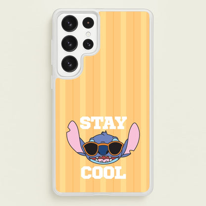 Stay Cool Blue Alien  - Stitch Phone Case for Galaxy S23 Ultra