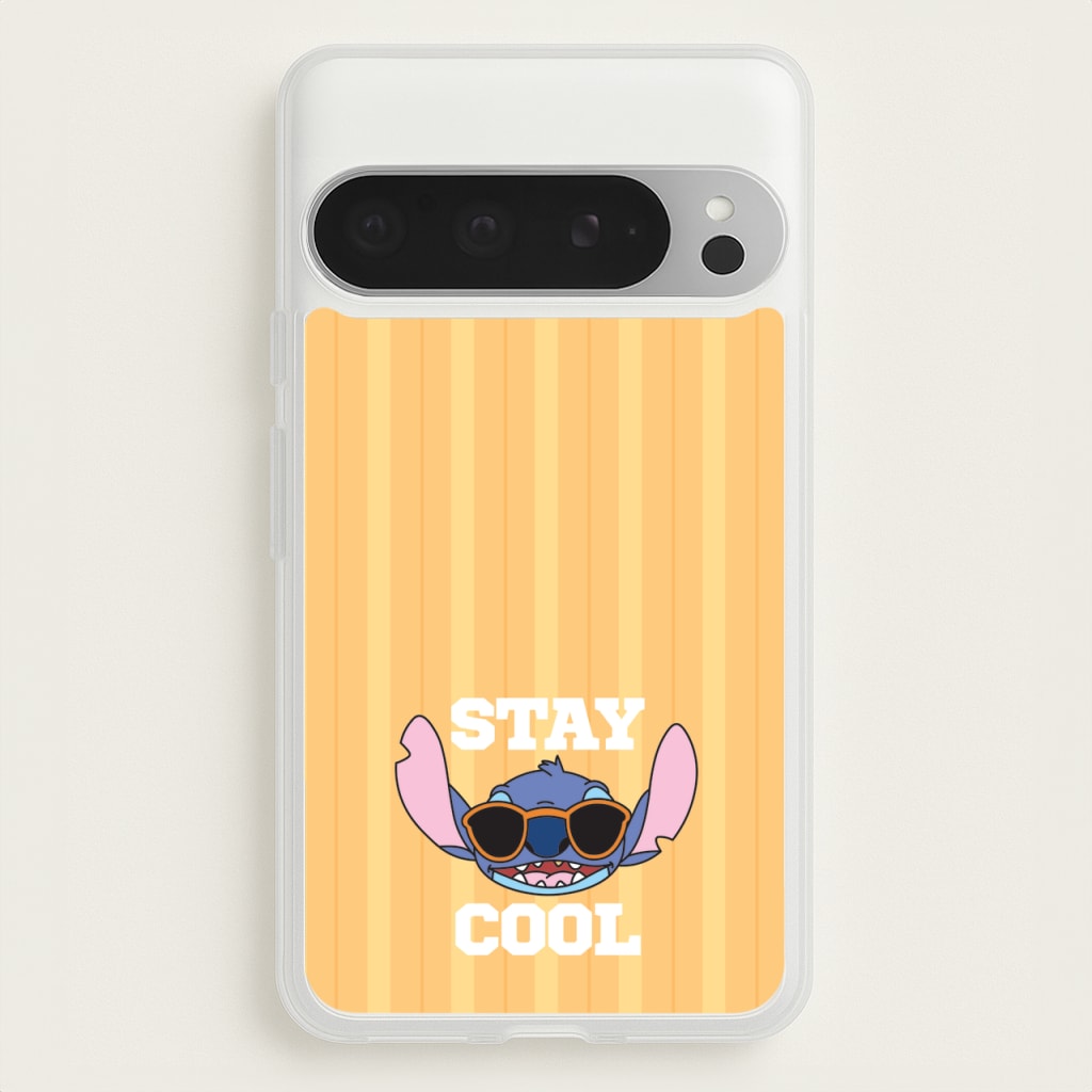 Stay Cool Blue Alien  - Stitch Phone Case for Google Pixel 9 Pro XL