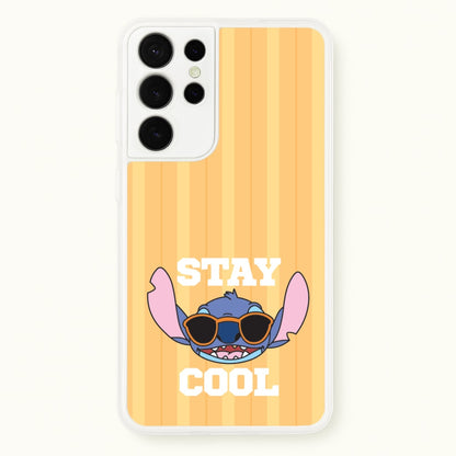 Stay Cool Blue Alien  - Stitch Phone Case for Galaxy S21 Ultra