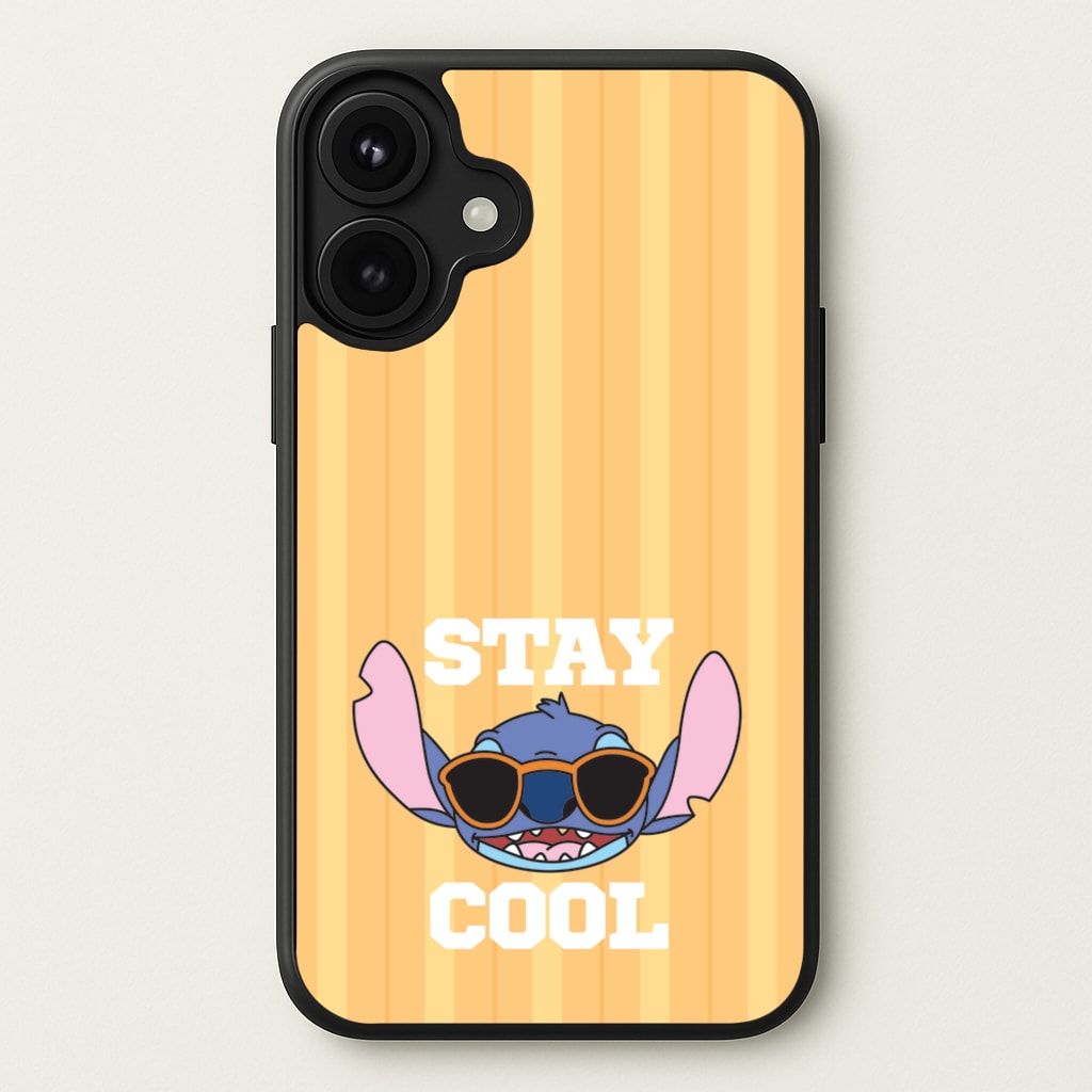 Stay Cool Blue Alien Phone Case for iPhone 17