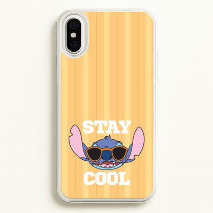 Stay Cool Blue Alien  - Stitch Phone Case for iPhone XS Max