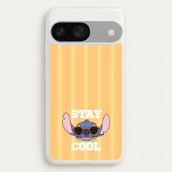 Stay Cool Blue Alien  - Stitch Phone Case for Google Pixel 9 / 9 Pro