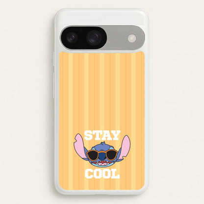 Stay Cool Blue Alien  - Stitch Phone Case for Google Pixel 9 / 9 Pro