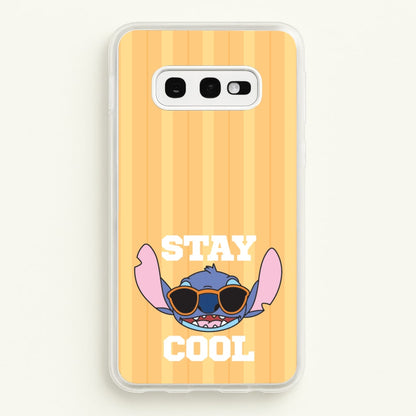 Stay Cool Blue Alien  - Stitch Phone Case for Galaxy S10e