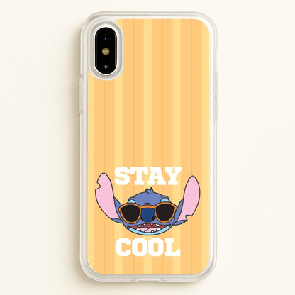 Stay Cool Blue Alien  - Stitch Phone Case for iPhone X / XS
