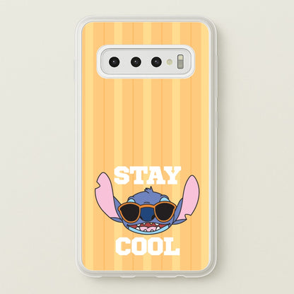 Stay Cool Blue Alien  - Stitch Phone Case for Galaxy S10 Plus