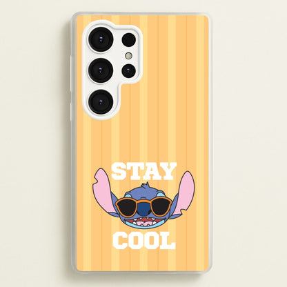 Stay Cool Blue Alien  - Stitch Phone Case for Galaxy S25 Ultra