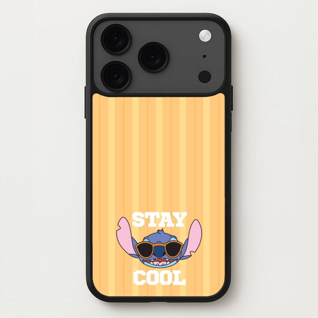 Stay Cool Blue Alien Phone Case for iPhone 17 Pro Max