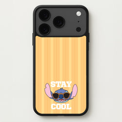 Stay Cool Blue Alien Phone Case for iPhone 17 Pro Max
