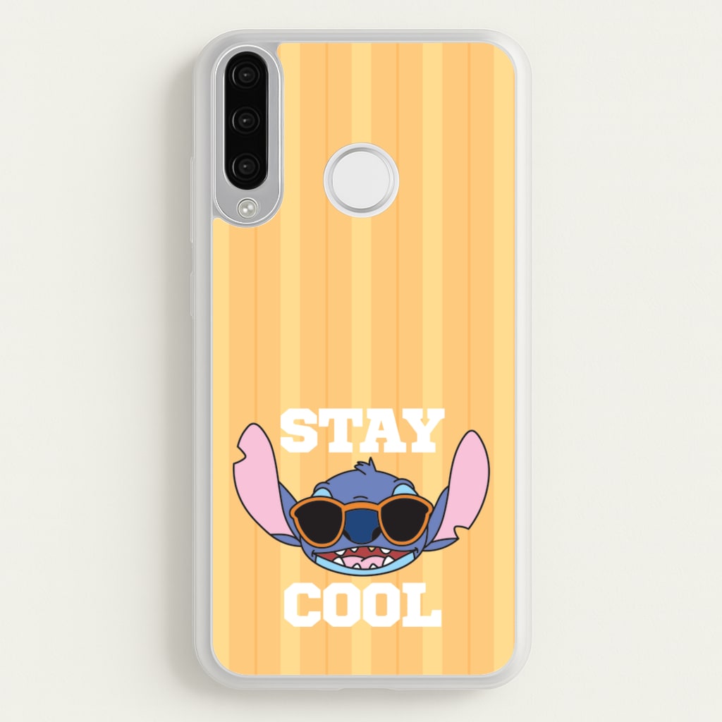 Stay Cool Blue Alien  - Stitch Phone Case for Huawei P30 Lite