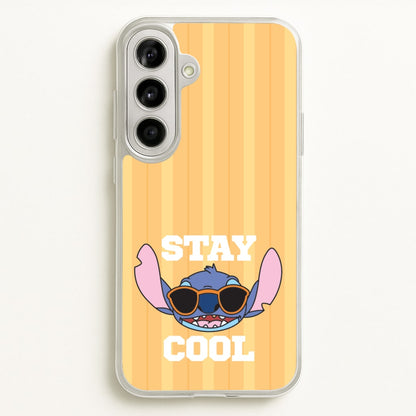Stay Cool Blue Alien  - Stitch Phone Case for Galaxy A56