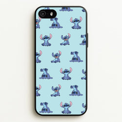 Cute Blue Alien Pose Pattern  - Stitch Phone Case for iPhone 5 / 5s / SE 2016
