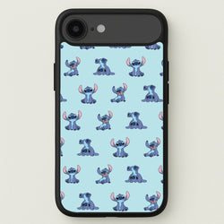 Cute Blue Alien Pose Pattern Phone Case for iPhone 17 Air
