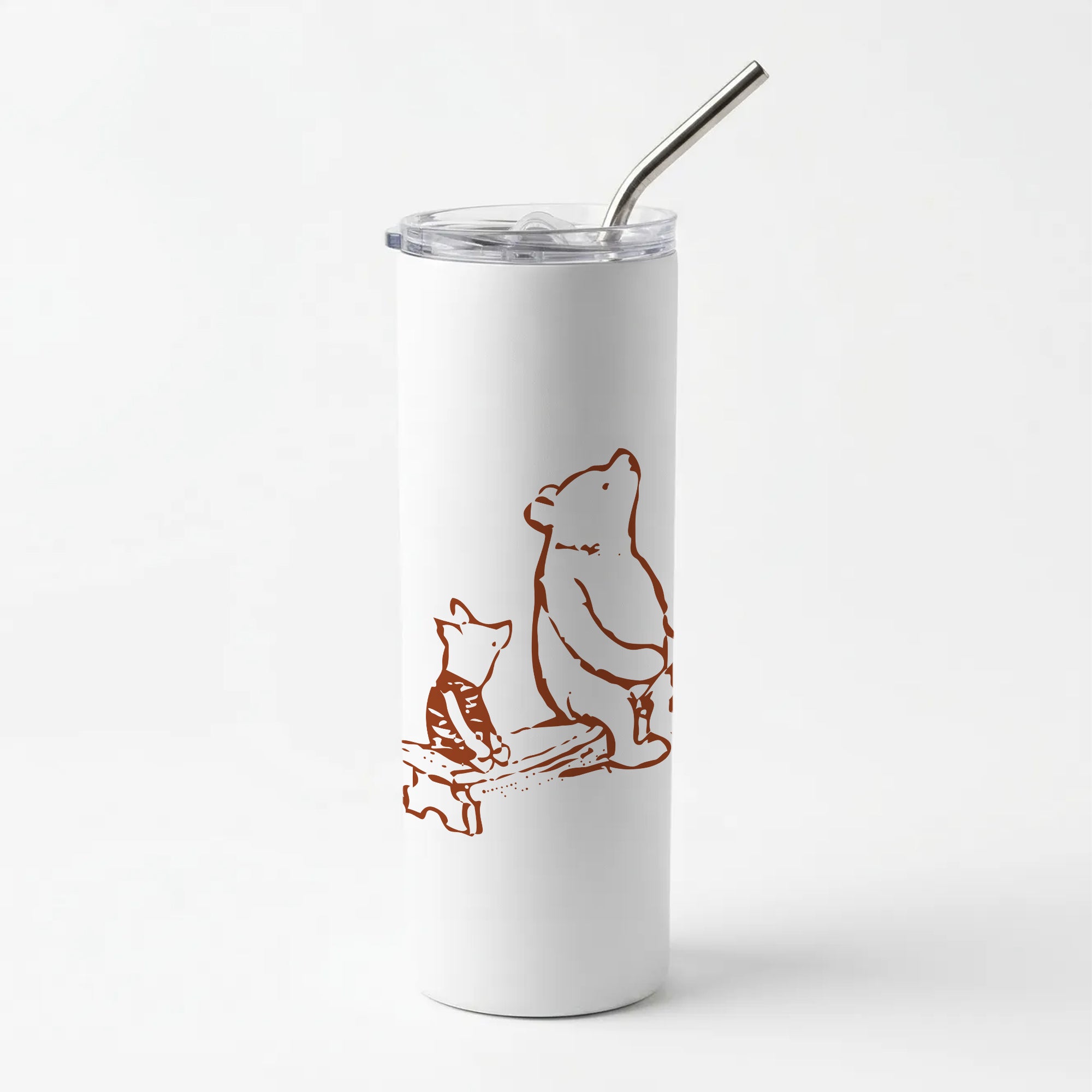 Winnie & Pig Skinny Tumbler