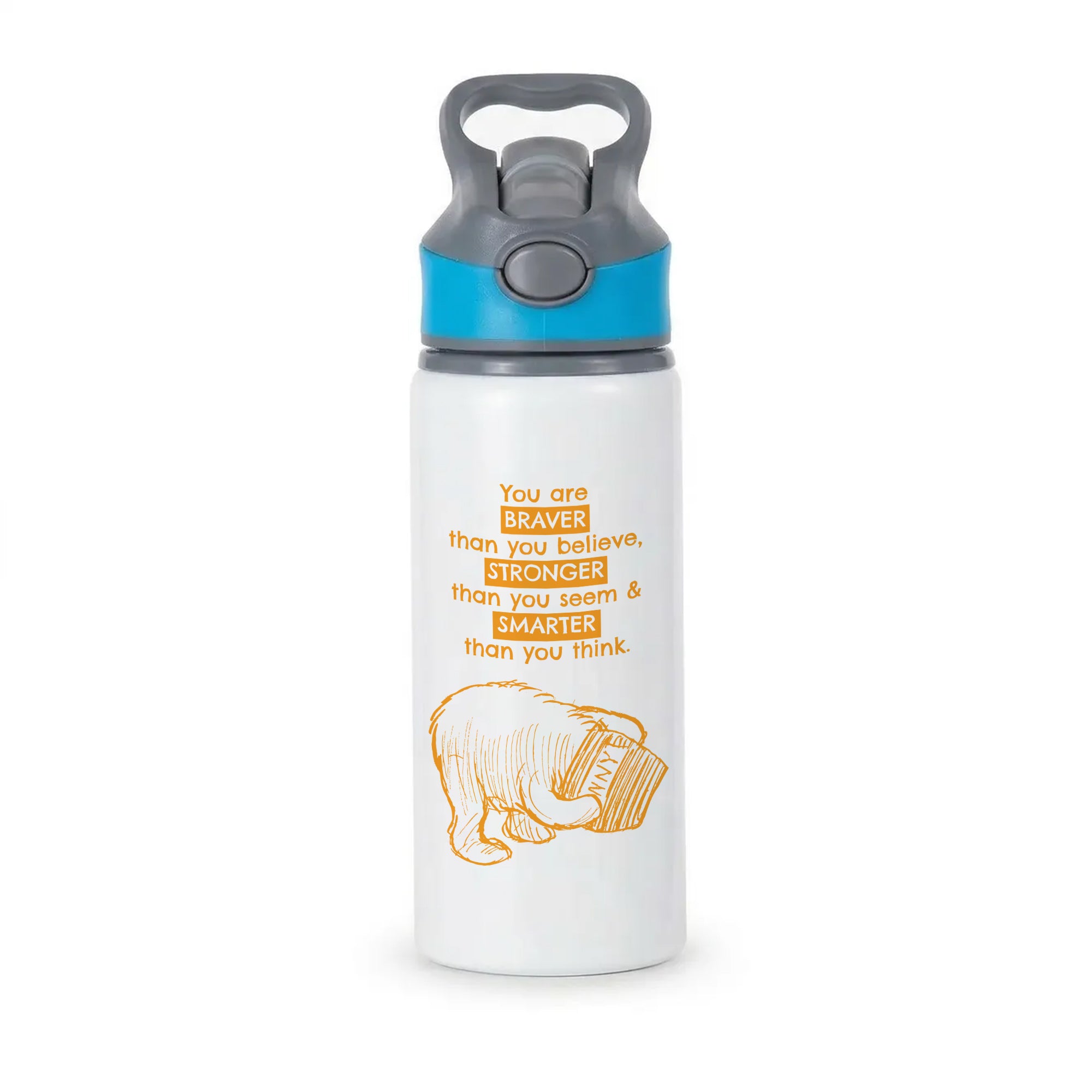 You Are Braver Active Water Bottle - Blue