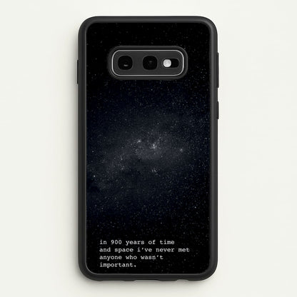 In 900 Years  - Doctor Who Phone Case for Galaxy S10e
