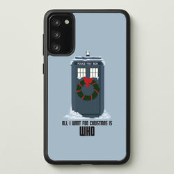 All I Want For Christmas Is Who - Doctor Who  - Doctor Who Phone Case for Galaxy S20