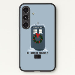 All I Want For Christmas Is Who - Doctor Who  - Doctor Who Phone Case for Galaxy S24FE