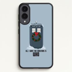All I Want For Christmas Is Who - Doctor Who  - Doctor Who Phone Case for Galaxy S25 Edge