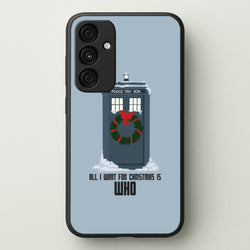 All I Want For Christmas Is Who - Doctor Who  - Doctor Who Phone Case for Galaxy A35