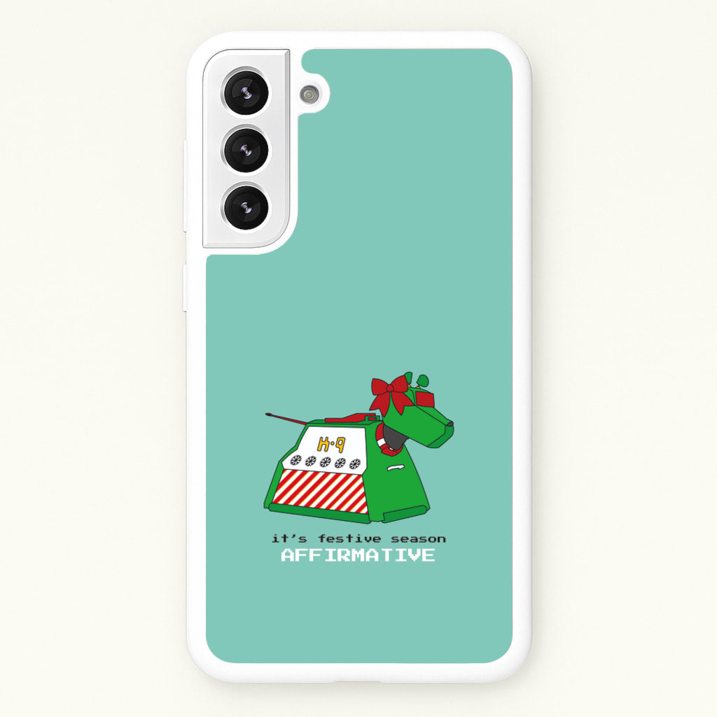 K9 Festive Season - Doctor Who  - Doctor Who Phone Case for Galaxy S22 Plus