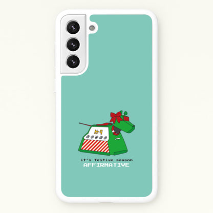 K9 Festive Season - Doctor Who  - Doctor Who Phone Case for Galaxy S22 Plus