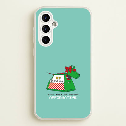 K9 Festive Season - Doctor Who  - Doctor Who Phone Case for Galaxy A54