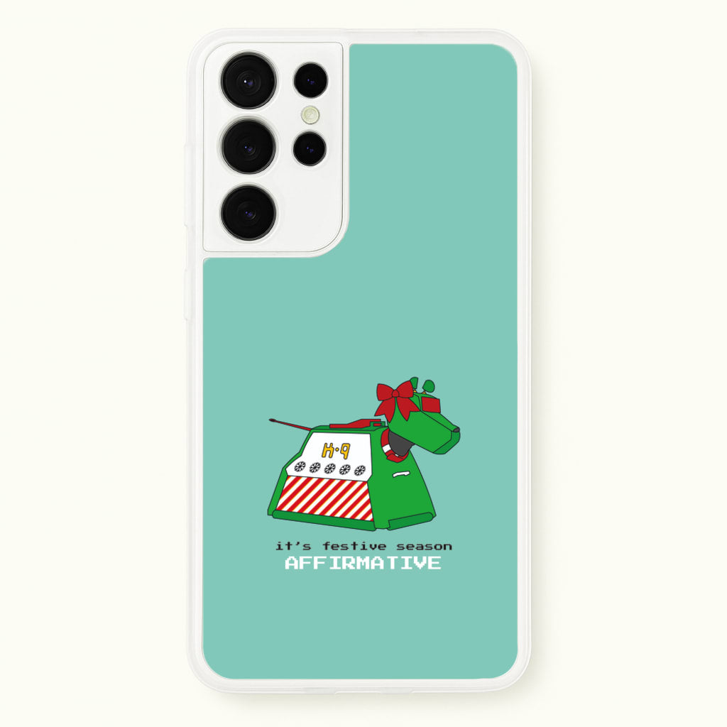 K9 Festive Season - Doctor Who  - Doctor Who Phone Case for Galaxy S21 Ultra