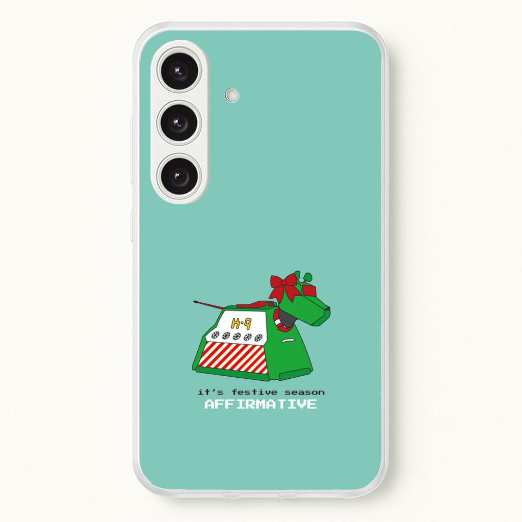 K9 Festive Season - Doctor Who  - Doctor Who Phone Case for Galaxy S25 Plus