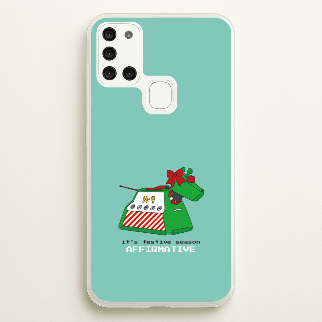 K9 Festive Season - Doctor Who  - Doctor Who Phone Case for Galaxy A21s