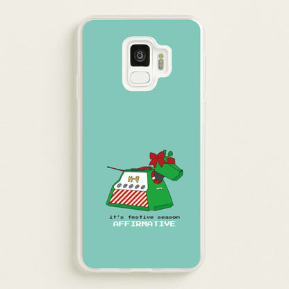 K9 Festive Season - Doctor Who  - Doctor Who Phone Case for Galaxy S9