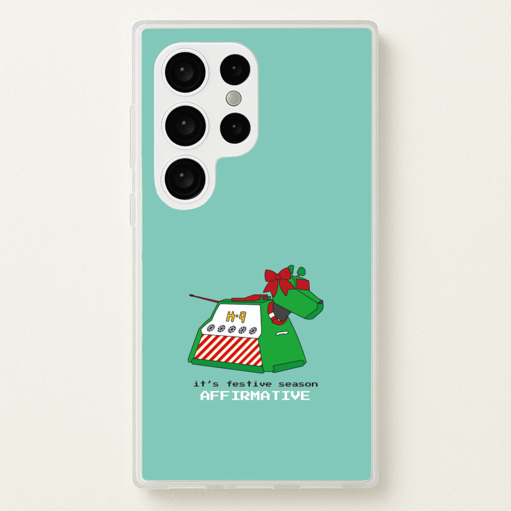 K9 Festive Season - Doctor Who  - Doctor Who Phone Case for Galaxy S24 Ultra