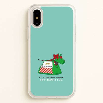 K9 Festive Season - Doctor Who  - Doctor Who Phone Case for iPhone X / XS