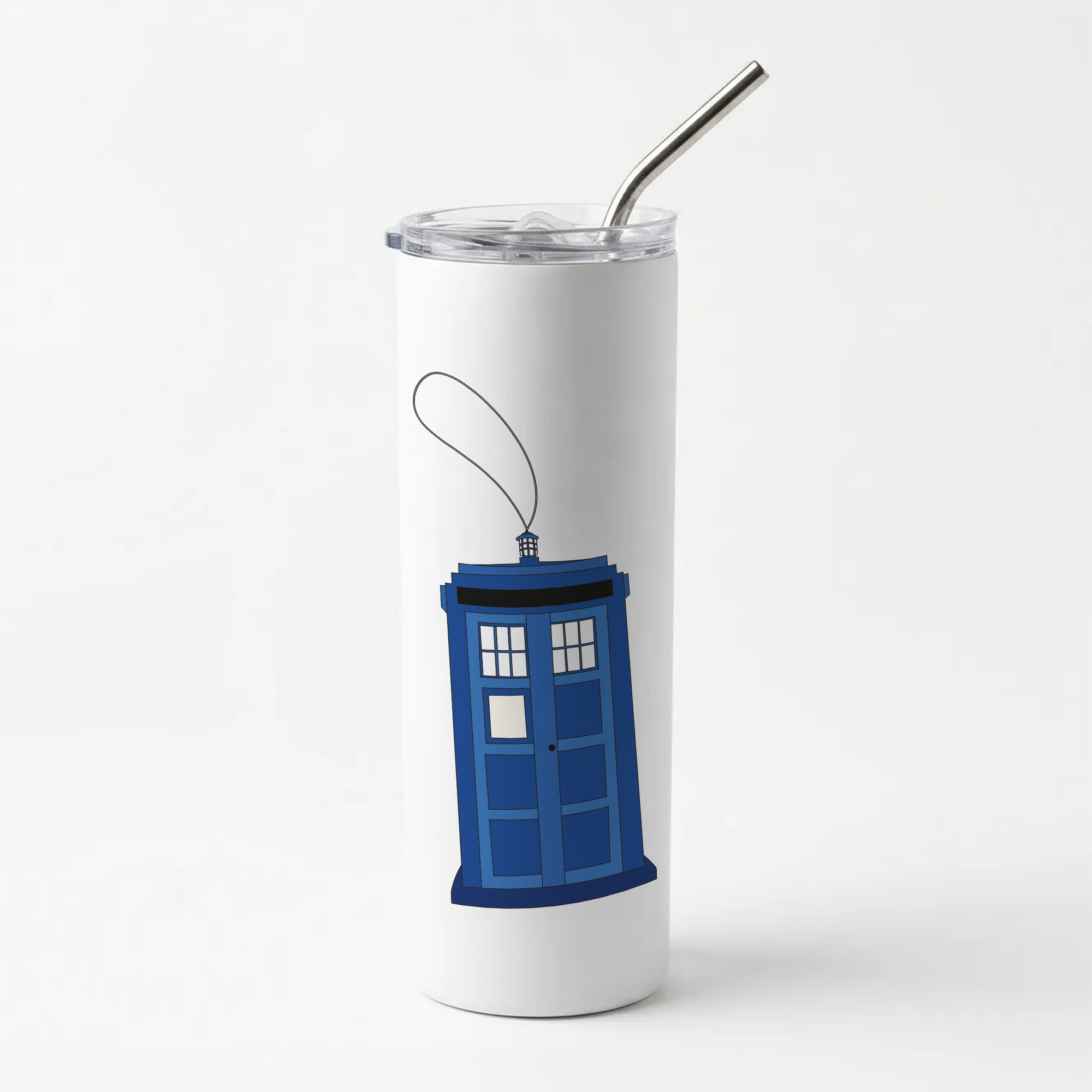Tardis Ornement - Doctor Who Skinny Tumbler
