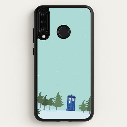 Christmas Tardis - Doctor Who  - Doctor Who Phone Case for Huawei P30 Lite
