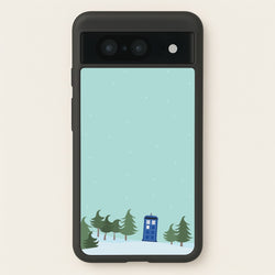 Christmas Tardis - Doctor Who  - Doctor Who Phone Case for Google Pixel 8