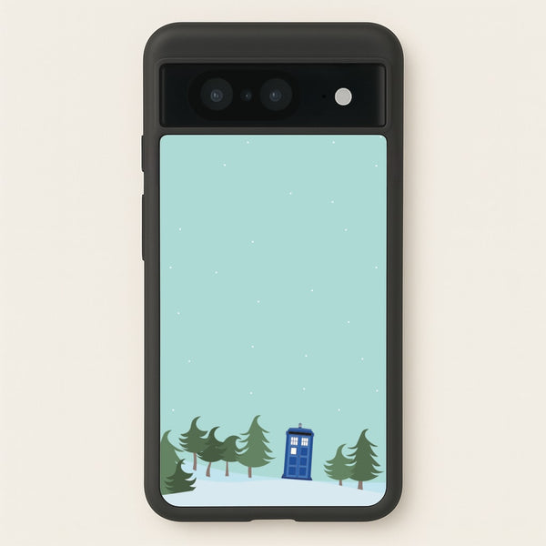 Christmas Tardis - Doctor Who  - Doctor Who Phone Case for Google Pixel 8