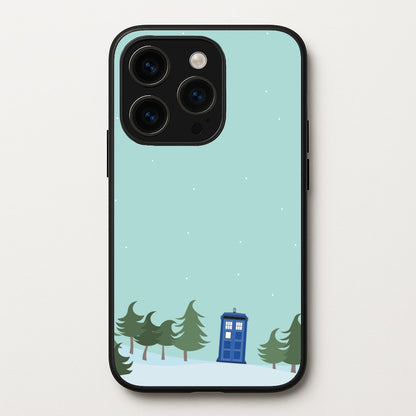 Christmas Tardis - Doctor Who  - Doctor Who Phone Case for iPhone 15 Pro