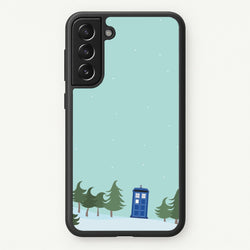 Christmas Tardis - Doctor Who  - Doctor Who Phone Case for Galaxy S21 Plus