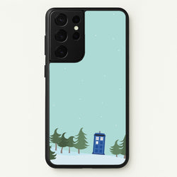 Christmas Tardis - Doctor Who  - Doctor Who Phone Case for Galaxy S21 Ultra