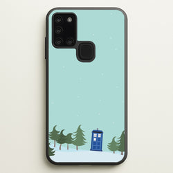 Christmas Tardis - Doctor Who  - Doctor Who Phone Case for Galaxy A21s