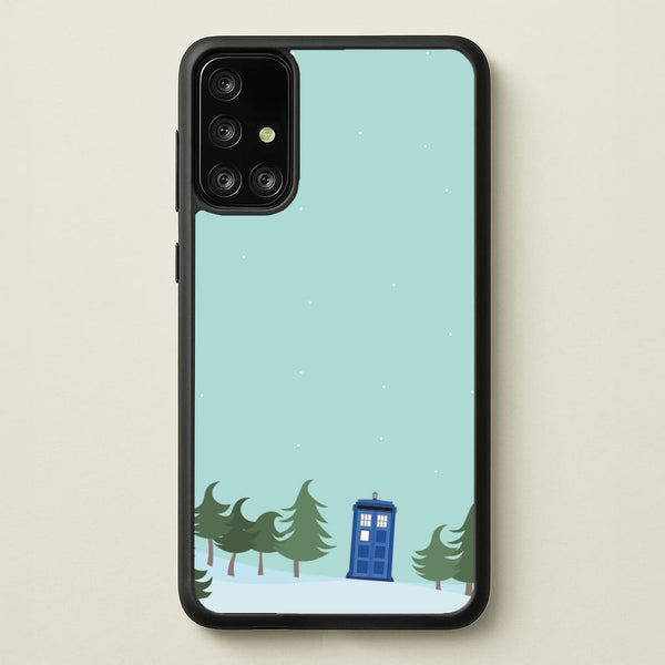 Christmas Tardis - Doctor Who  - Doctor Who Phone Case for Galaxy A71