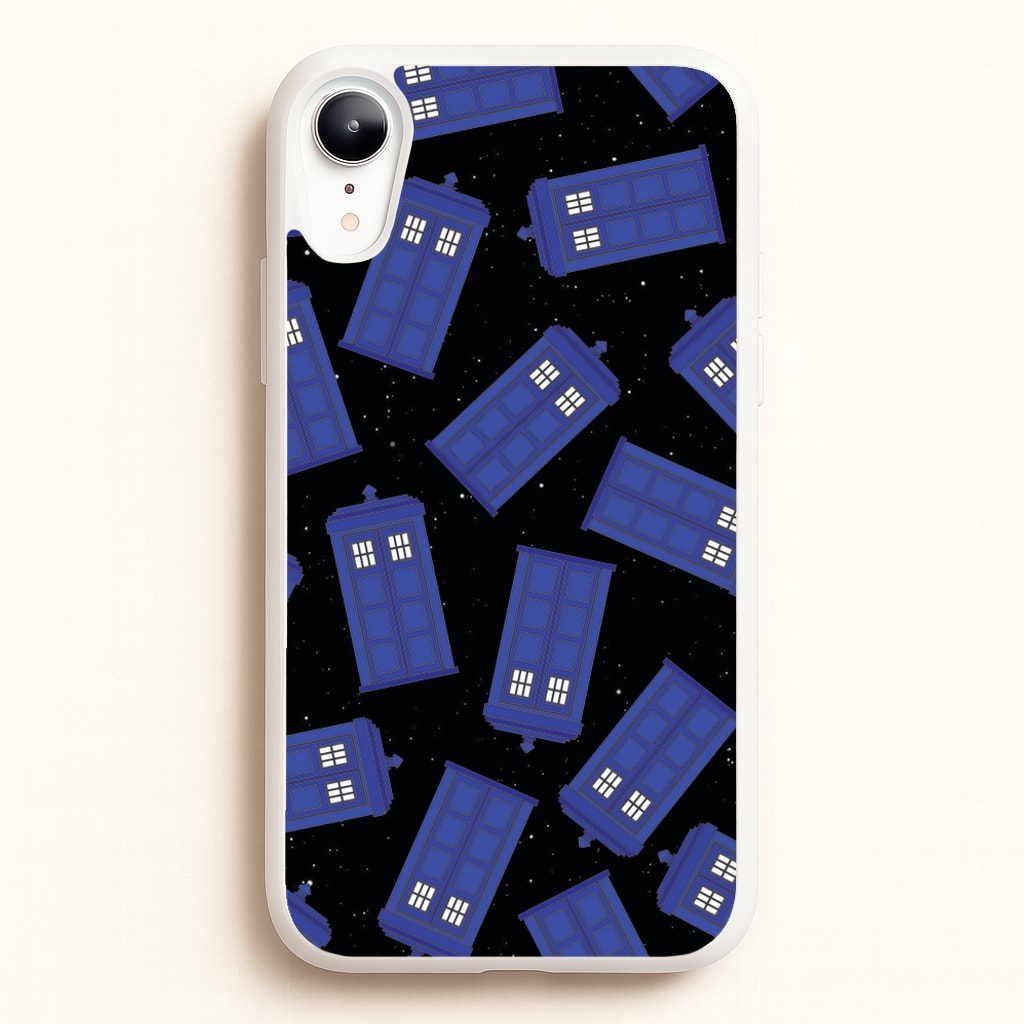 Tardis Pattern  - Doctor Who Phone Case for iPhone XR