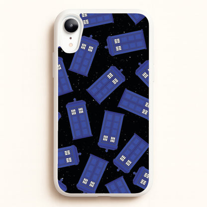 Tardis Pattern  - Doctor Who Phone Case for iPhone XR