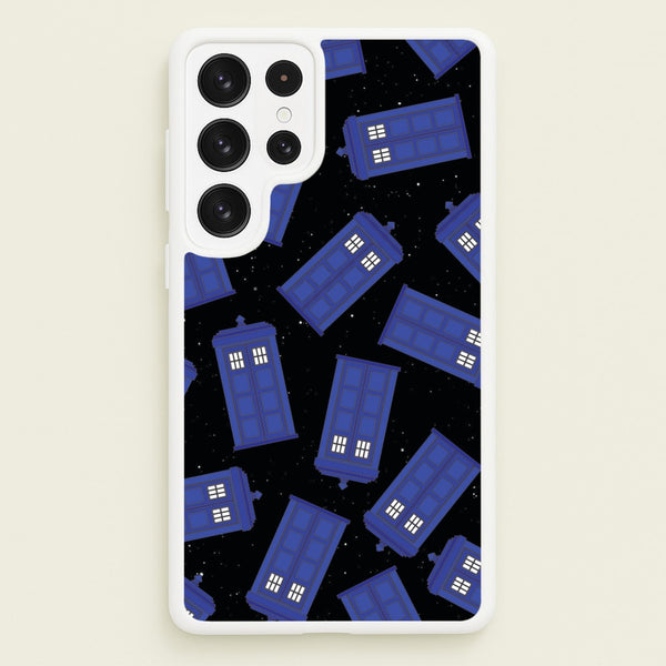 Tardis Pattern  - Doctor Who Phone Case for Galaxy S22 Ultra