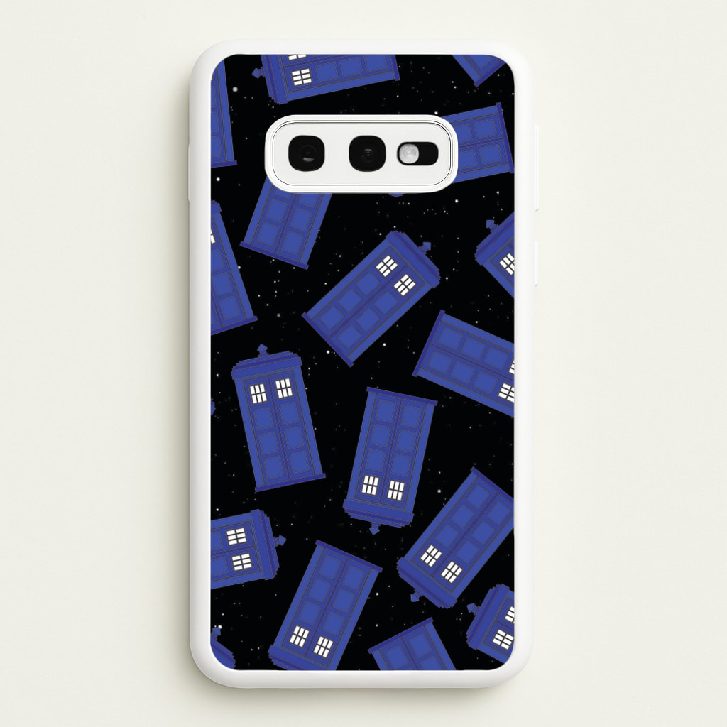 Tardis Pattern  - Doctor Who Phone Case for Galaxy S10e