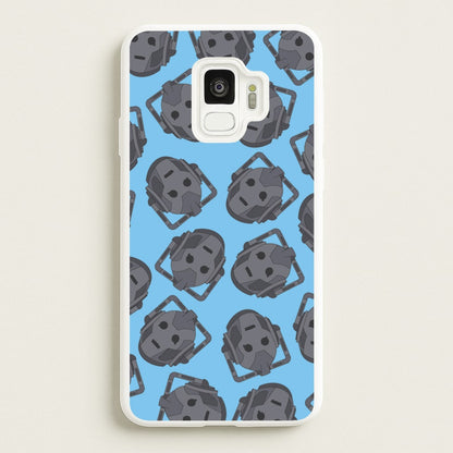 Cyberman Pattern  - Doctor Who Phone Case for Galaxy S9