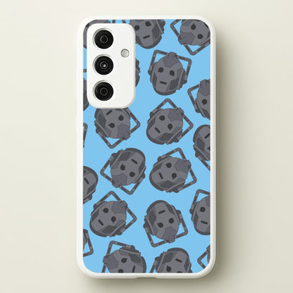 Cyberman Pattern  - Doctor Who Phone Case for Galaxy A55